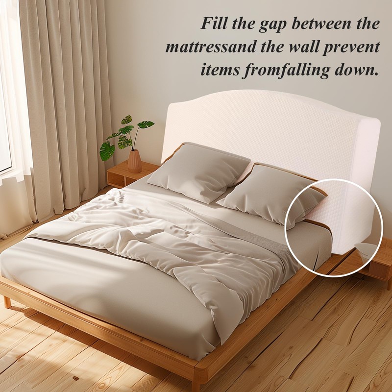 Gpround Dorm Headboard Portable Cushion Bed Mattress Gap Filler Memory