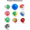 HEUHAI 10-Pack Ferret Bell Ball Toys, Non-Toxic PP, Hollow Chew