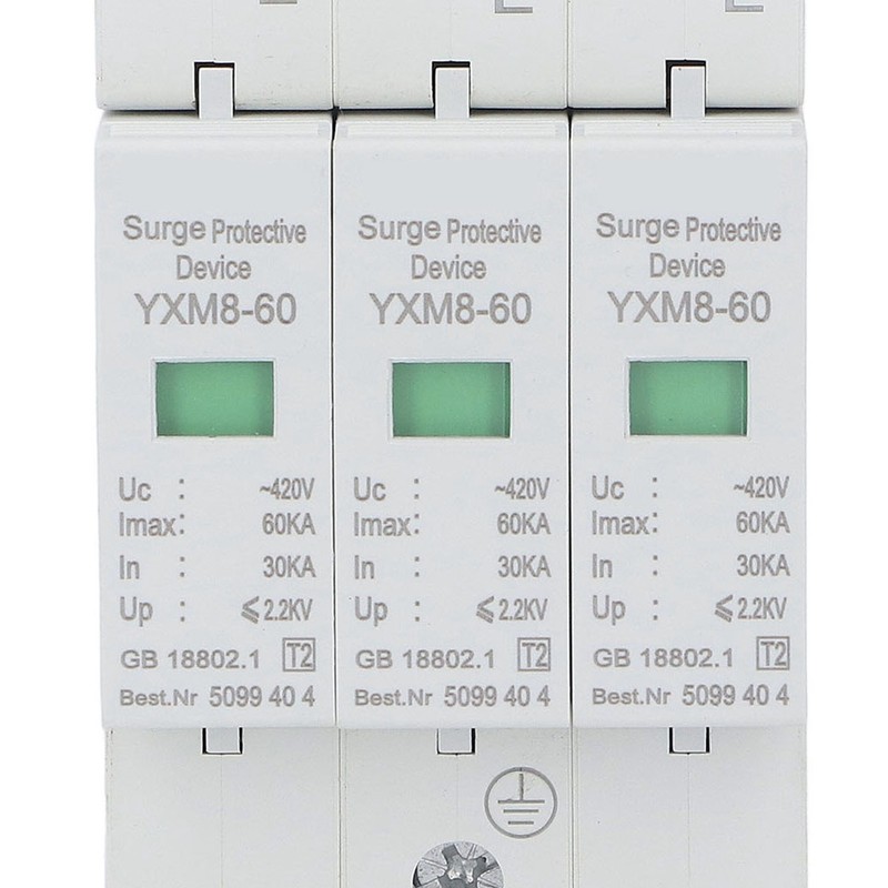 3P Surge Protective Device Flame Retardant PC Material Voltage Protection