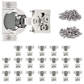 Nuk3y Overlay Soft Close Cabinet Hinge 105 Degree with Screws (20, 1/2" Overlay)