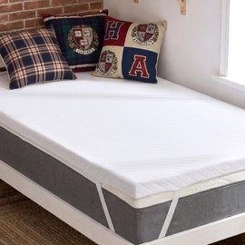 BDEUS Twin XL Size 2 Inch Gel Memory Foam Mattress Topper for College Dorm, Supportive Pressure Relief Bed Topper with Removable Washable Cover, CertiPUR-US Certified