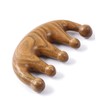 Healeved Green Sandalwood Massage Comb Static Five Teeth Rake Design