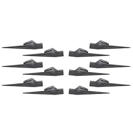 1984-1990 Corvette C4 Black Side Fender Vent Spears 12 Piece Kit