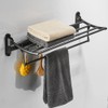 BESy 24 Inch Oil Rubbed Bronze Towel Racks, Bathroom Towel