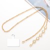 Turkalla Phone Crossbody Chain Cell Phone Lanyard,Universal Leather+Metal Shouder Strap