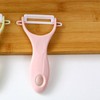 Kitchen Fruit Peeler, Ceramic Vegetable Peeler with Comfortable Grip for