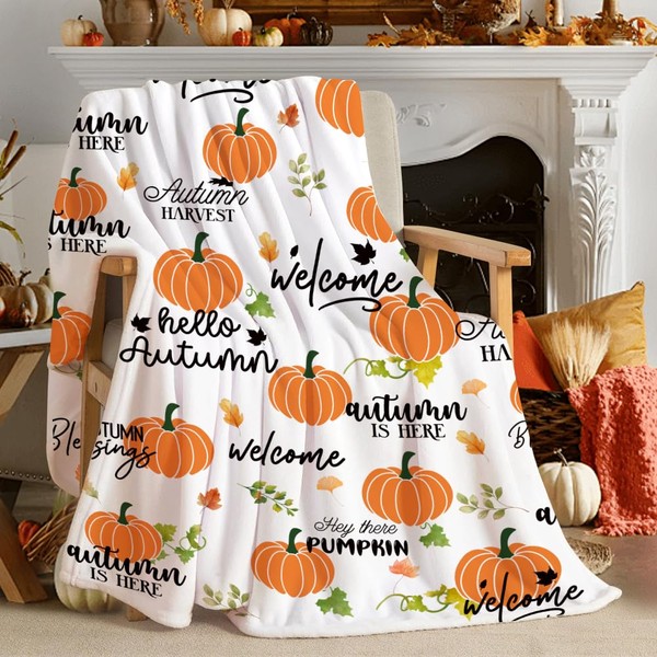 Tupmnbry Fall Maple Leaf Throw Blanket Autumn Leaf Blanket Autumn