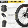 ZUKKA Bike Tire 20/24/26/27.5/29 x 2.125 Mountain Bike Tire Foldable