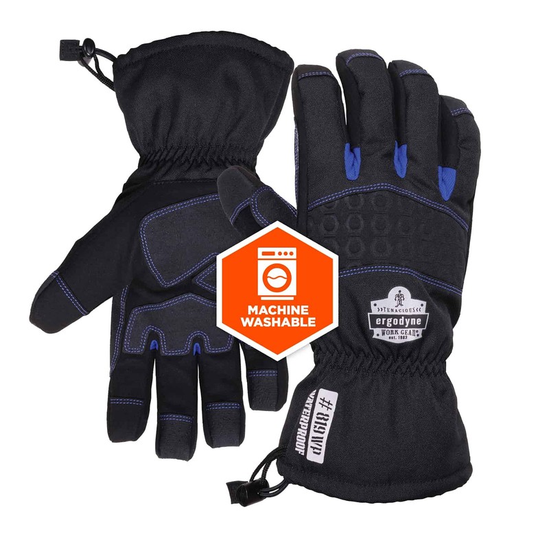 Ergodyne ProFlex 819WP Extreme Thermal Waterproof Winter Gloves Black Small