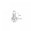 sourcing map 20 x M2.5 x 4 mm Torx Screw