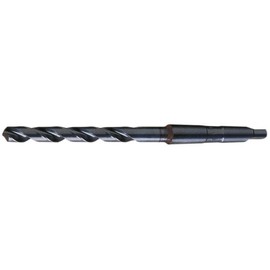 Cle-Line C20580 General Purpose Taper Shank Drill, High Speed Steel, Steam Oxide Finish, No.4 Morse Taper Shank, 118-Degree Radial Point, 1 1/4" Drill Diameter