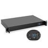Rackchoice 1U Compact Server/Desktop mini-ITX Chassis - 9.84" Depth,Supports Mini-ITX