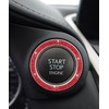 iolory car Start Button Cover,Car Stickers,Crystal Double Rhinestone Automotive Engine