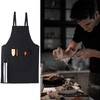 Muulaii Canvas Chef Apron, Cross Back Apron for Men Women
