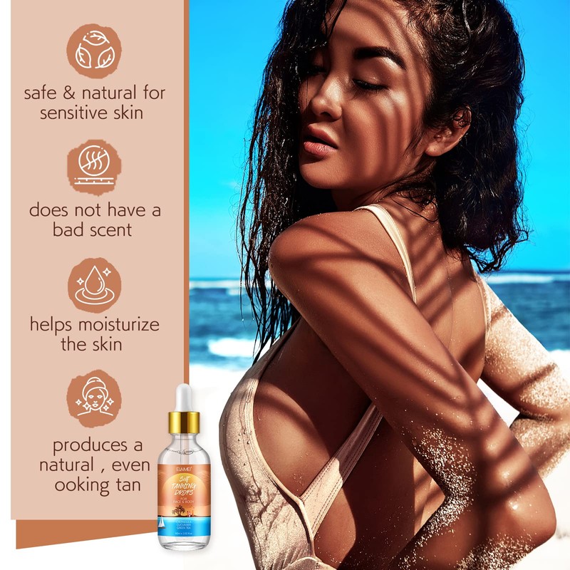 Selbstbräunendes Serum für das Gesicht, feuchtigkeitsspendend, selbstbräunende Tropfen für das