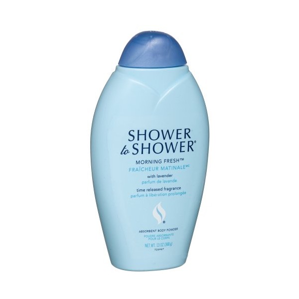 Shower to Shower, Absorbent Body Powder Morning Fresh, 13 oz