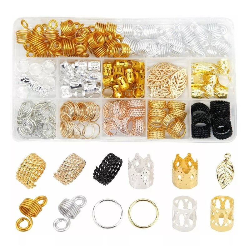 BOGENIANTE 200 Piezas De Abalorios Para Trenzas De Cabello, Accesorios