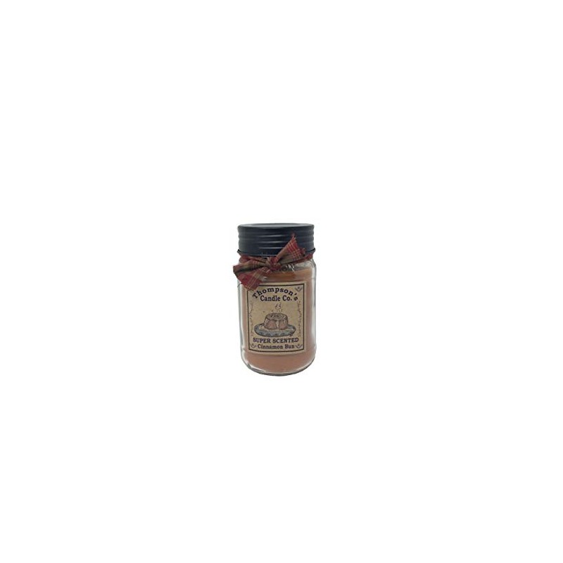 Thompson's Candle Co. 12 OZ Mason Jar Candles - Cinnamon