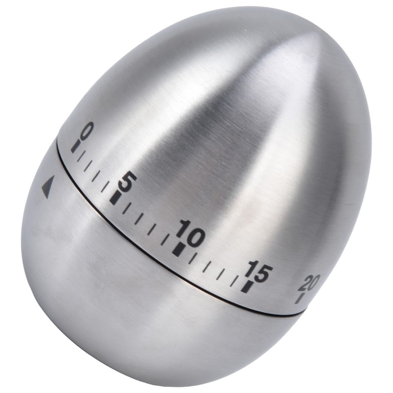 Cooking Timer Egg Shaped Clear Scale Design Manual Mechanical 60