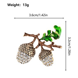 Ladies Brooches Vintage Rhinestone Crystal - Elegent Pins Colourful Brooch Trees Jewelry Breast Pin for Decorations Novel Gorgeous Elegant Style UB2825