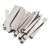 20pcs Stainless Steel Hemming Clips 3 Inch Measurement Ruler Quilting