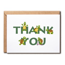 GoGiGifts Thank You Tortoise Card - Cute Tortoise Thanks Card - Lovely Thank You Card - Funny Tortoise Card - Animal Thank You Card