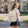 Lrenagao 3Pcs Corduroy School Backpack for Girls, Kids Large Capacity