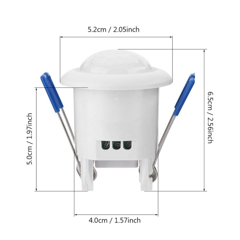 Sensor Light 360° Recessed Automatic PIR Motion Sensor with Time
