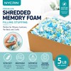 10lbs Shredded Memory Foam Filler for Pillows, Bean Bags &