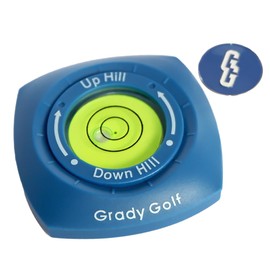 Golf Green Reader and Magnetic Golf Ball Marker with Level - Golf Training aid with Ball Marker Level to Improve Your Golf Practice. Putting Trainer for The Perfect putt and Golf Gift (Sky Blue)