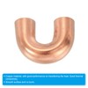 PATIKIL 3/8" OD 20x27mm Elbow Copper Pipe Fitting, 10Pcs 180