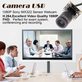 Hotpet 2.8-12mm Varifocal Lens 2MP Webcam 1080P USB Camera Modul HD Webcamera 0.01Lux Low Illumination Mini Camera with H.264 Format OTG Camera