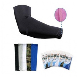 Jukyung Clean Cool Plain Cooling Spandex Arm Sleeves Gray 10ea