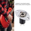 Metal Electric Guitar Jack Plate, Noise Reduction Oval Shaped Output