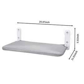 Collapsible Cat Window Sill Perch, Hammock with 4 Sturdy Suction Cups, Easy to Assemble, Soft and Breathable Removable for Indoor Large Cat Rest and Entertainment, Anxiety Relief (Gray)