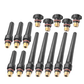ZYAMY 15PCS TIG Welding Cups Back Cap Torch Kit Welding Back Caps 57Y02 57Y03 57Y04 TIG Torch Accessories For WP-17/18/26 Welding Torch
