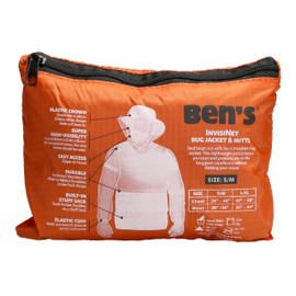 Ben's InvisiNet Bug Jacket & Mitts - Durable & Comfortable Insect Protection for Outdoor Activities - Fine Mesh Bug Net - S/M