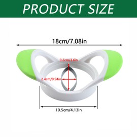 One Piece Stainless Steel Blade Mango Cutter Durable Fruit Cutter Mango Splitter with Handle Non-Slip Mango Slicer for Kitchen Mango Cutting Tool