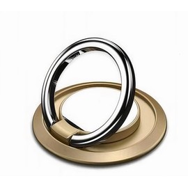 SFDO Cell Phone Mobile Ring Holder Finger 360° Rotation Metal Ring Grip for Magnetic Car Mount Compatible with All Smartphone - Gold