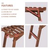 Ufine Freestanding 3 Tier Ladder Shelf Wood Plant Stand Indoor