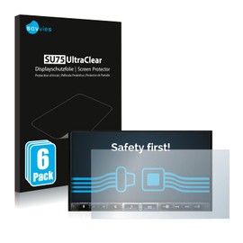 Savvies 6 Pack Screen Protector compatible with Alpine iLX-705D Protection Film Clear