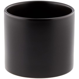 LIVING TALK TFL013BK Vase, Black, φ4.1 x 3.5 inches (10.5 x 9 cm)