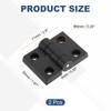 uxcell 2Pcs Torque Hinge, 71x50x9mm Nylon Adjustable Position Control Hinges,