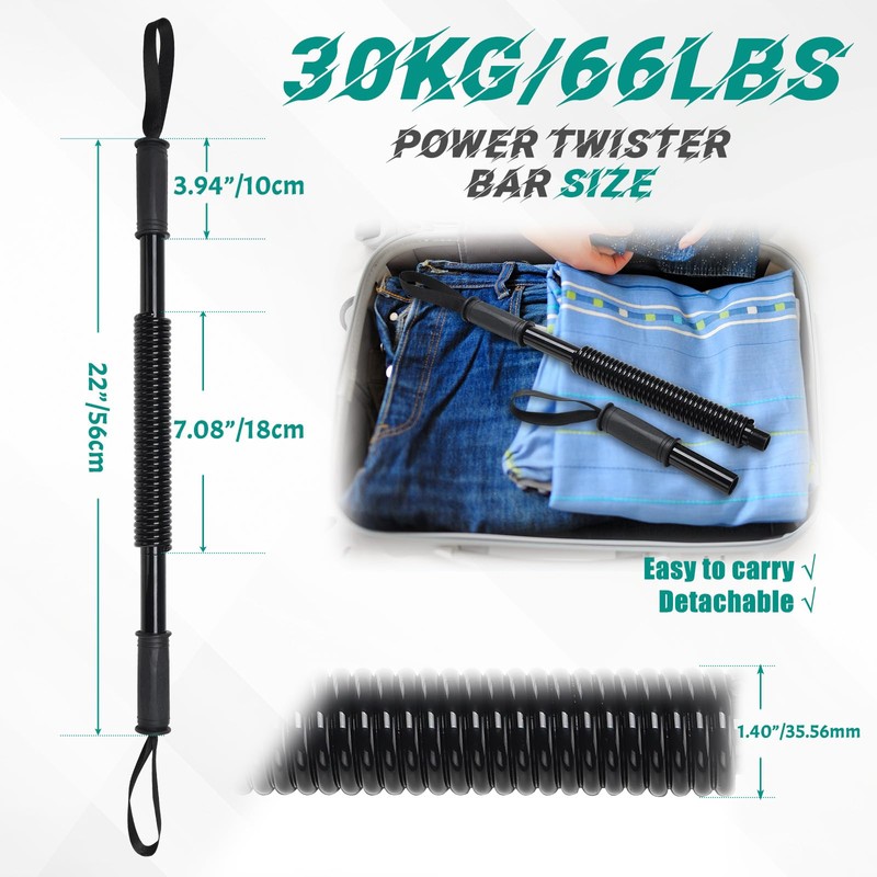 Power Twister Bar (66LB) – Arm & Forearm Workout Equipment