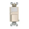 Leviton 6526-T Light Almond 15-Amp 120V AC Combination Decora Switch