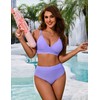 BMJL Bikini Sets for Women High Waisted Swim Suits Shell