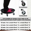 Kaoolaa Plant Caddy with Wheels 20 Inch 2 Pack, Heavy