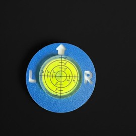UP Hill Golf Ball Marker Round Mark with Level Function Green Metal Ball Position Marker for Golf Equipment 1.37 x 1.38 x 0.27 inches:_Blue