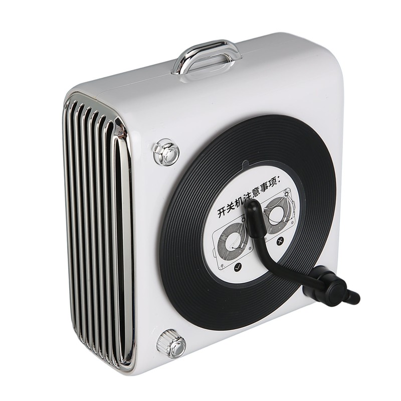 Bluetooth 5.0 Speaker Vinly Record Player Style Old Fashioned Classic
