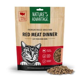 Nature's Advantage Freeze-Dried Raw Red Meat Dinner Cat Food Mini Nibs, 12 oz | Grain Free, High Protein Nutrition